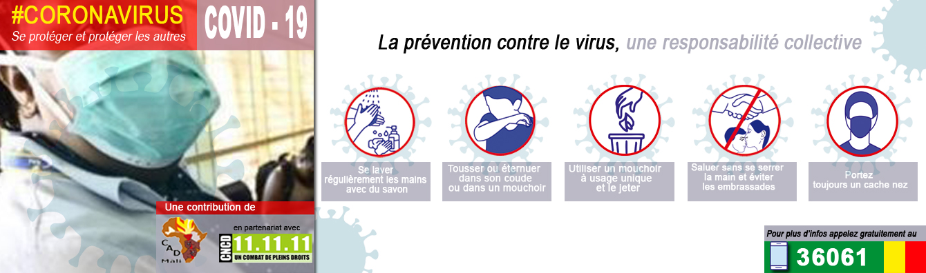 #COVID-19 : la CAD-Mali appelle au respect des mésures d'hygiène